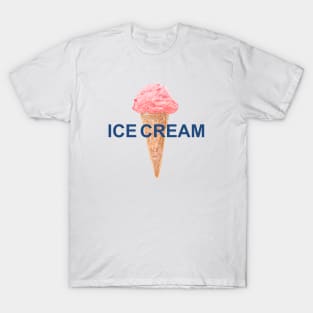 Ice cream cone, strawberry ice cream lovers T-Shirt